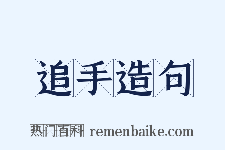 追手造句是什么意思的图片